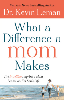 Dr. Kevin Leman - What a Difference a Mom Makes: The Indelible Imprint a Mom Leaves on Her Sons Life