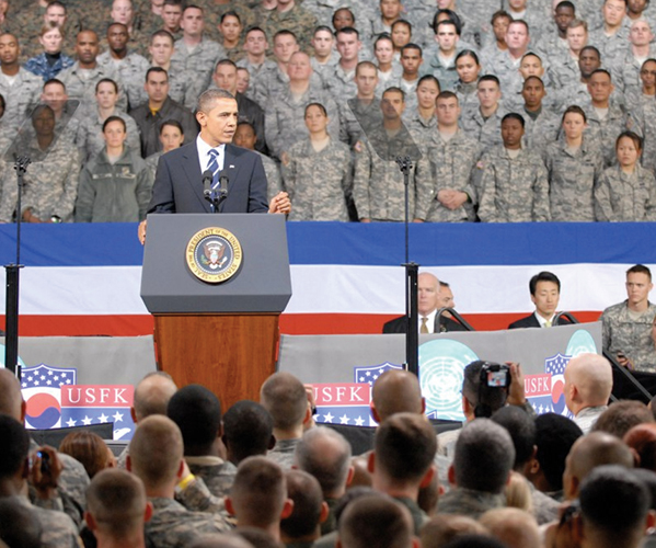 Image Credit photo by Sgt Opal Vaughn President Obama gives a speech on - photo 10