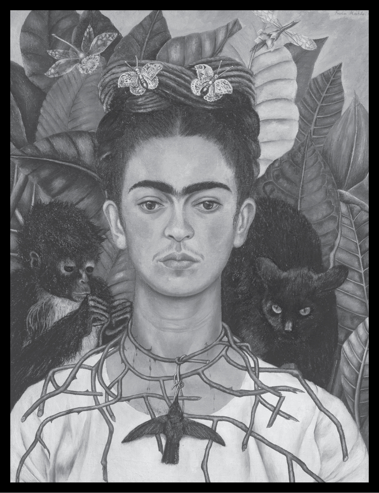 Self-Portrait with Thorn Necklace and Hummingbird 1940 by Frida Kahlo Credit - photo 2