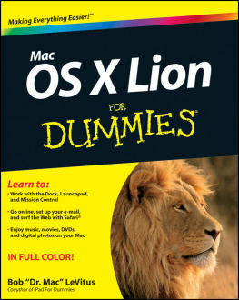 Bob LeVitus - Mac OS X Lion for Dummies