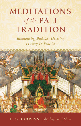 L. S. Cousins - Meditations of the Pali Tradition: Illuminating Buddhist Doctrine, History, and Practice