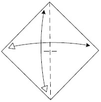 Fold the left corner to the right Unfold Bring the bottom corner to the top - photo 19