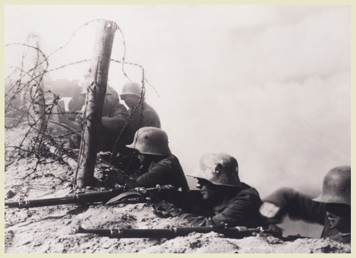 German soldiers fired their weapons from trenches during many World War I - photo 6