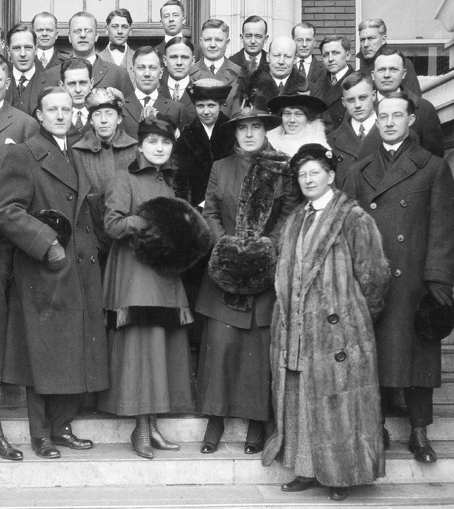 A group of fellows at Mayo Clinic spring 1917 The women left to right Dr - photo 1