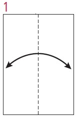 Begin with the printed side facing down with the long sides oriented - photo 3