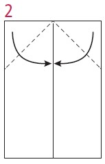 Fold the top edges to the central crease Refold the central valley fold - photo 4
