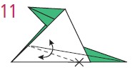 At point x the plane becomes thicker Fold from point x to the intersection of - photo 22