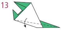 Fold the wing down Zoom in on the fuselage Valley fold the tips of - photo 24