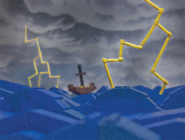 While the ship was at sea God sent a powerful storm against them The - photo 6