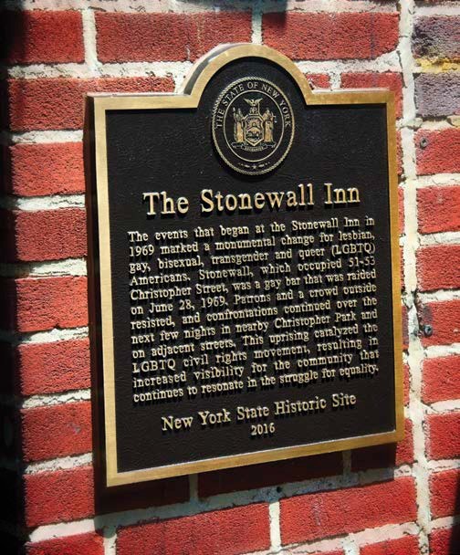 As noted on this plaque the Stonewall riots of 1969 were the start of huge - photo 6