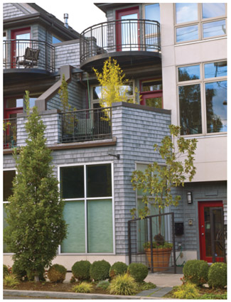 Portland housing features a mixture of new city development and older - photo 2