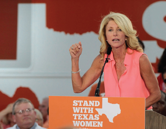 Texas state senator Wendy Davis seen here in July 2013 made national news - photo 2