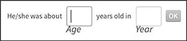 Calculate your ancestors age If you use the basic search form you should enter - photo 3