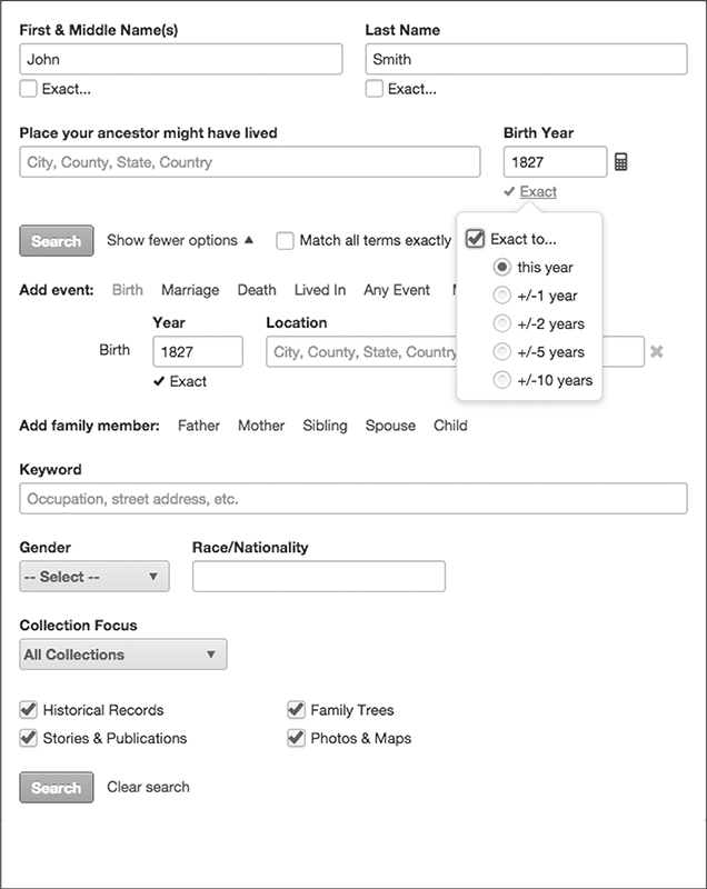 Search form 1 EXACT SEARCHES AND DEFAULT SETTINGS One thing you may notice - photo 4