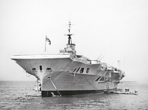 HMS Indefatigable in Portland Harbour during 1954 After much letter writing - photo 2