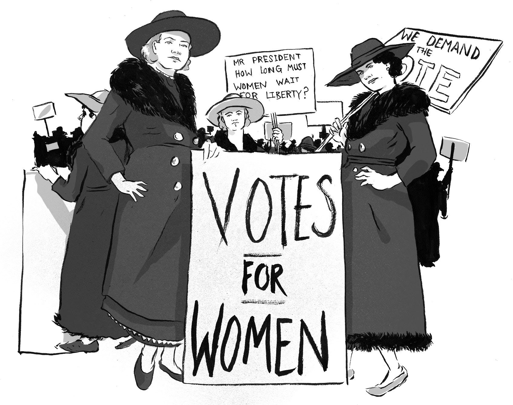 Despite the internal debates suffragists became more vocal and more visible - photo 11