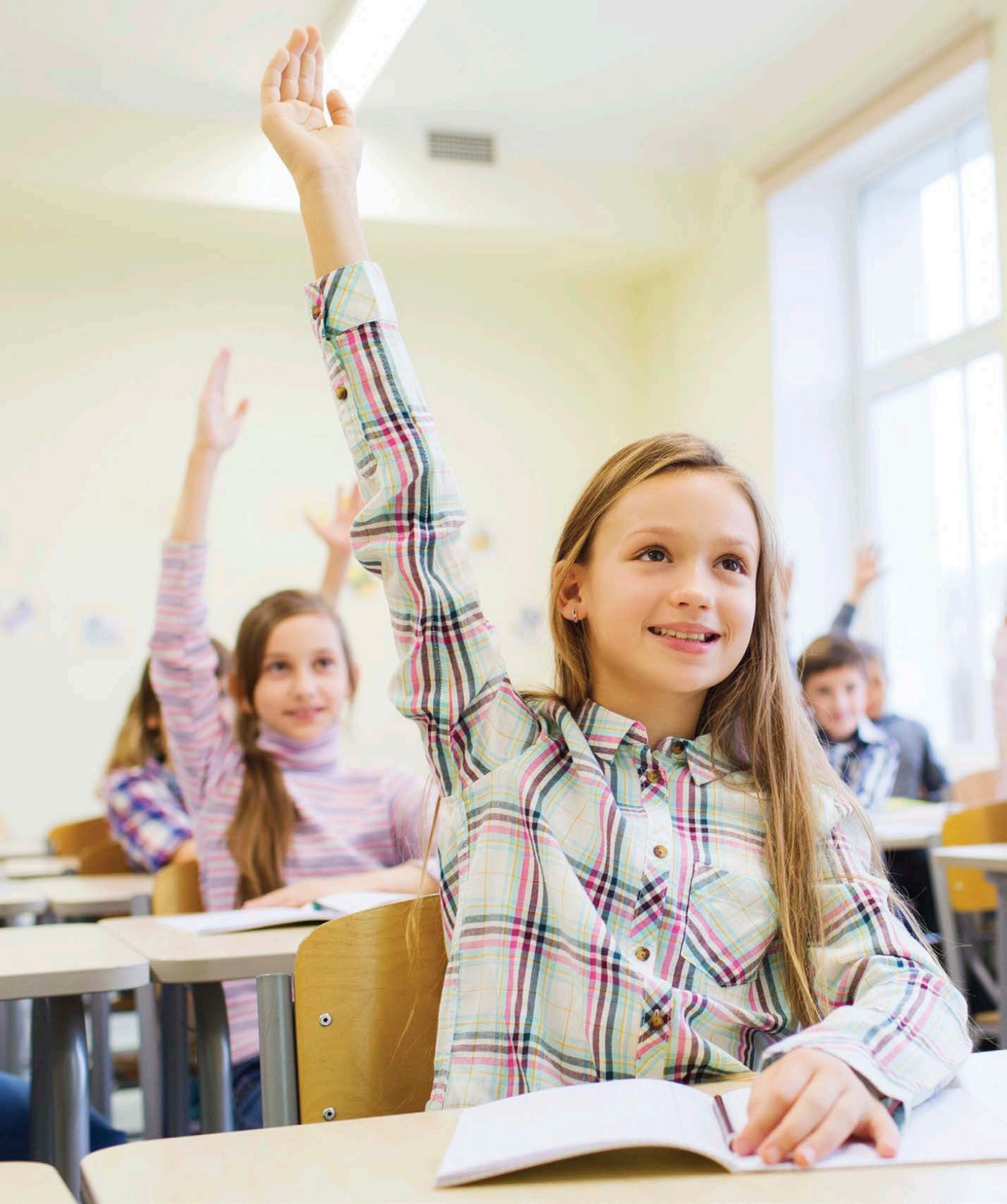 Raising your hand in class when you want to ask something or answer a question - photo 2