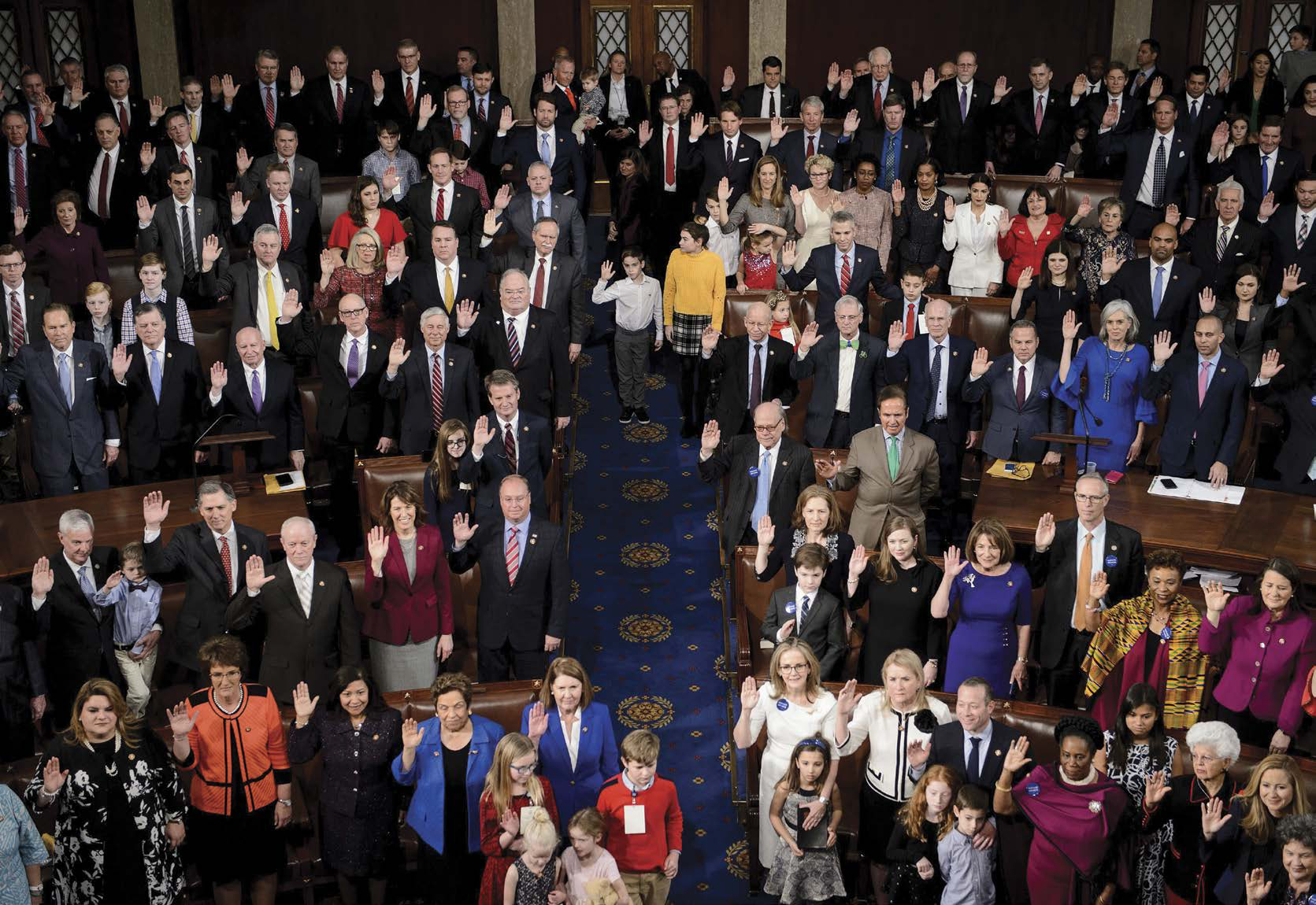 Members are sworn in to the House of Representatives 116th Congress on Capitol - photo 5