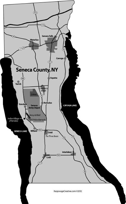 Note the location of the former Seneca Army Depot in mid-Seneca County - photo 3