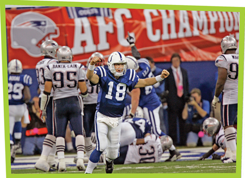 Peyton Manning celebrates after leading the Colts on the game-winning drive - photo 4