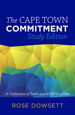 Rose Dowsett - The Cape Town Commitment: Study Edition