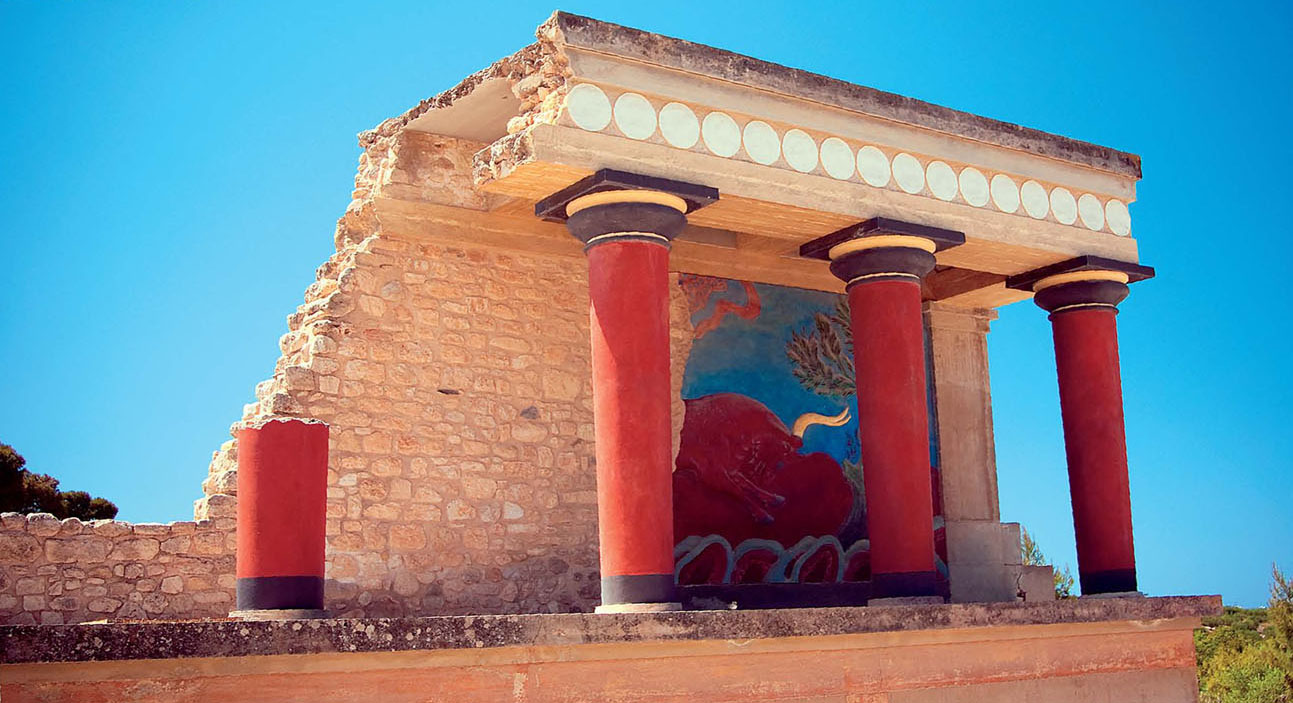 The Minoans built a large palace known as Knossos on Crete Ruins of the palace - photo 5