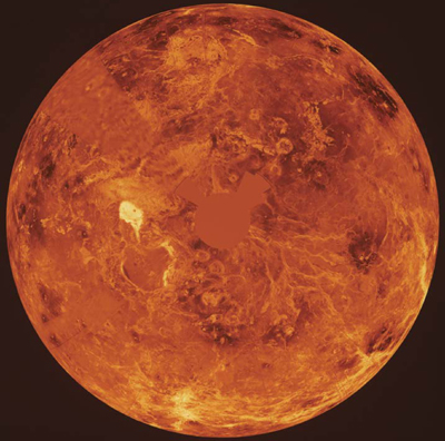 The surface of Venus is extremely hot Heat from the sun is trapped by a thick - photo 5