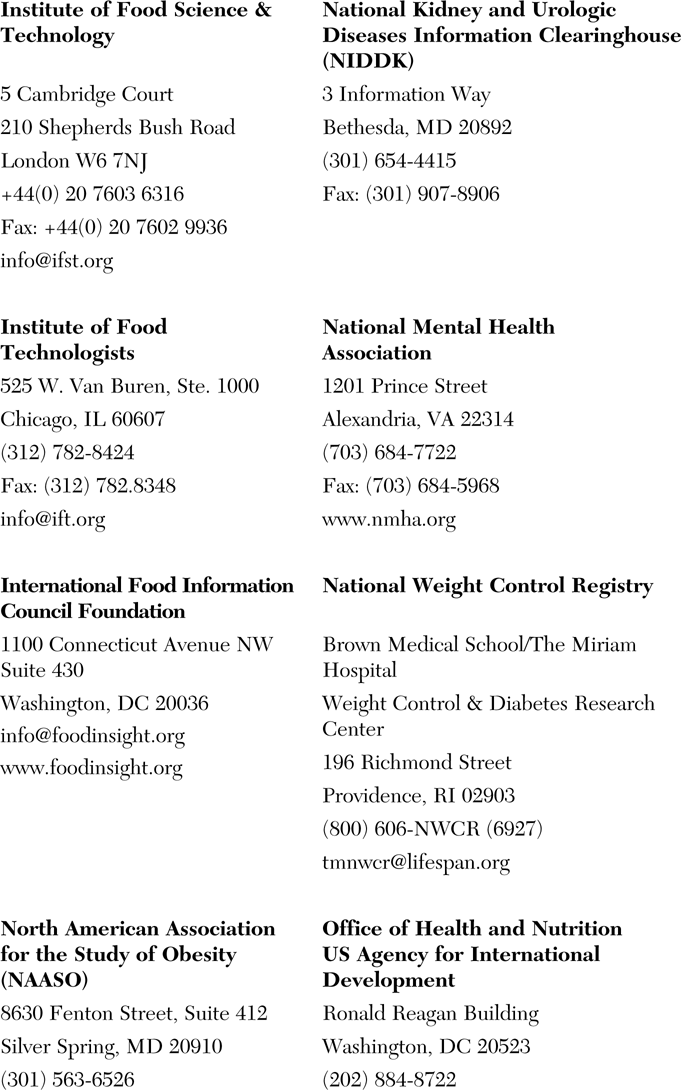 APPENDIX C OBESITY-RELATED ORGANIZATIONS - photo 2