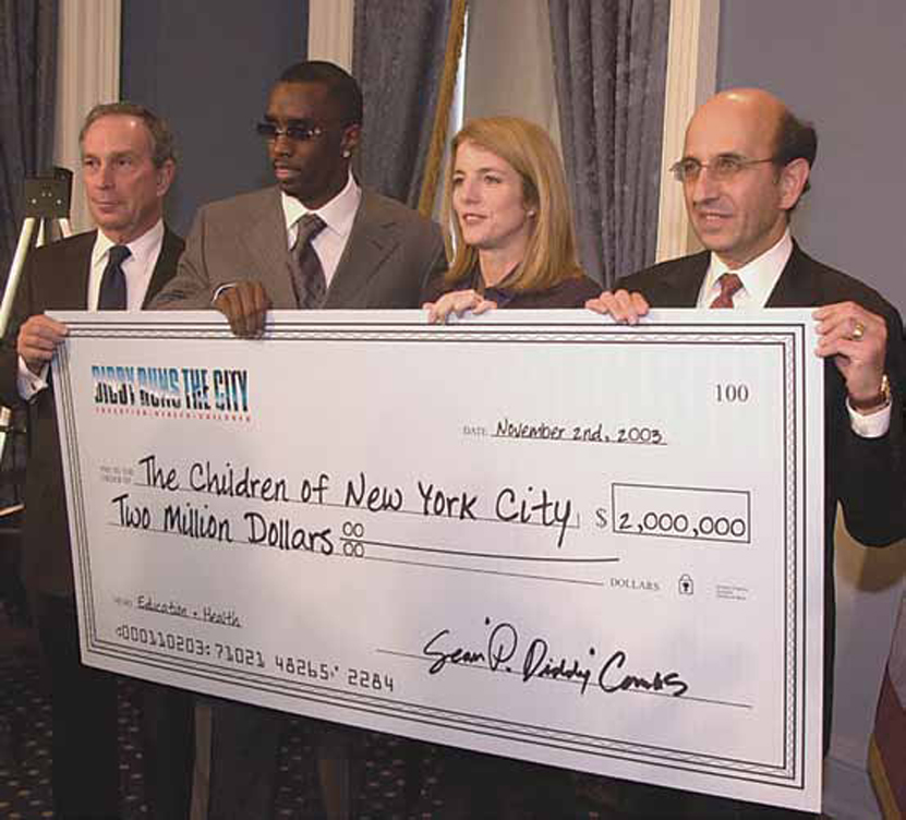 New York City mayor Michael Bloomberg Sean Combs Caroline Kennedy and city - photo 6