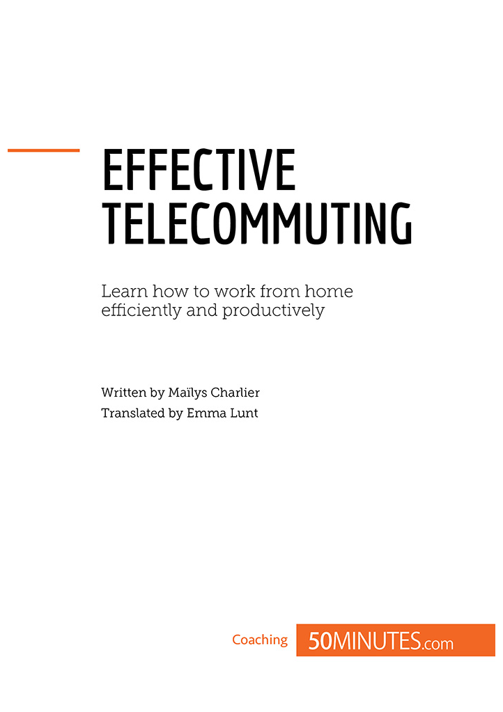 Effective telecommuting Issue how can I work effectively from home What are - photo 2