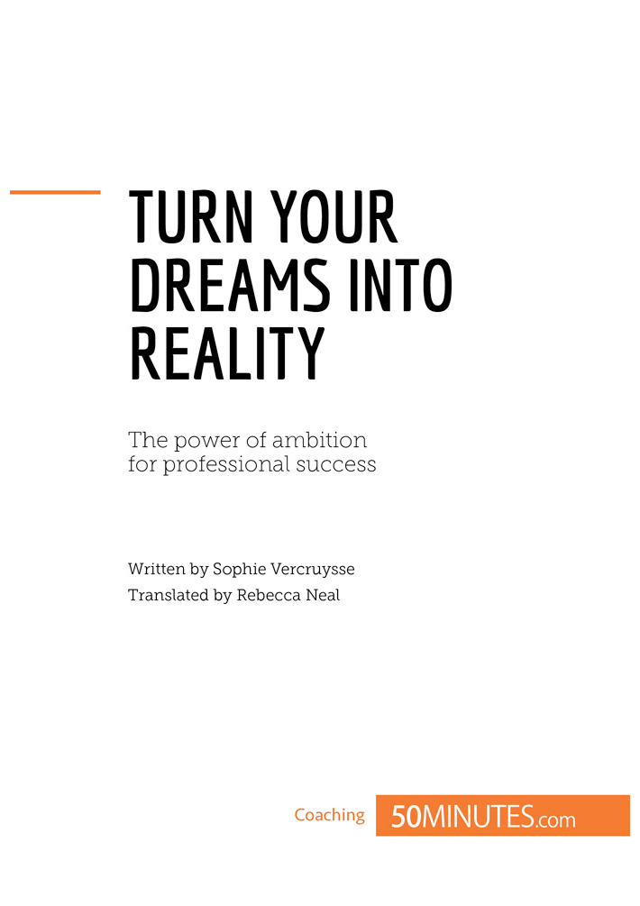 Developing the reflexes for success Issue how can I turn my dreams into - photo 2