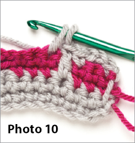 As you continue with the pattern working rows 24 be sure to skip the next - photo 11