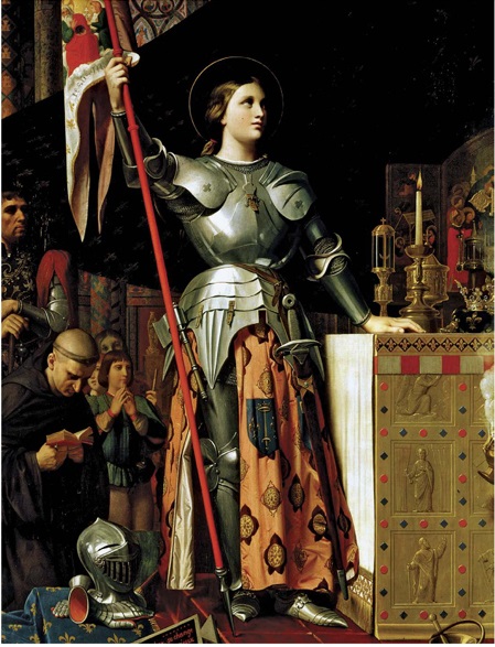 This 1854 painting by Jean-Auguste-Dominique Ingres entitled Joan of Arc at - photo 4