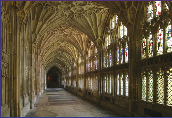 The fan vaults of Gloucester Cathedral seen here are an example of the - photo 4