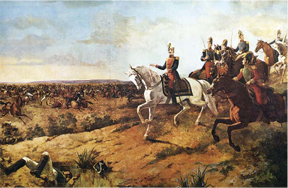 This painting depicts Simn Bolvar leading his army at the Battle of Junin on - photo 6