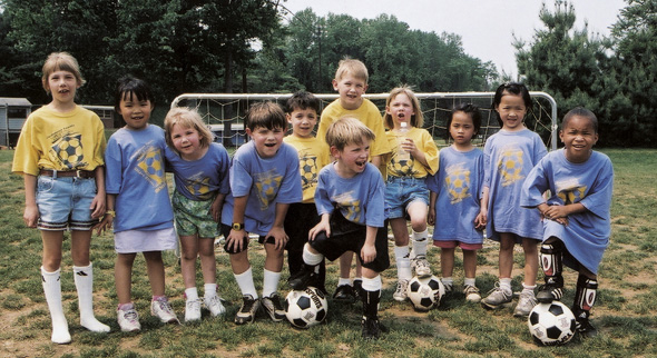 A lot of my friends play soccer too At our first practice the coaches divide - photo 5