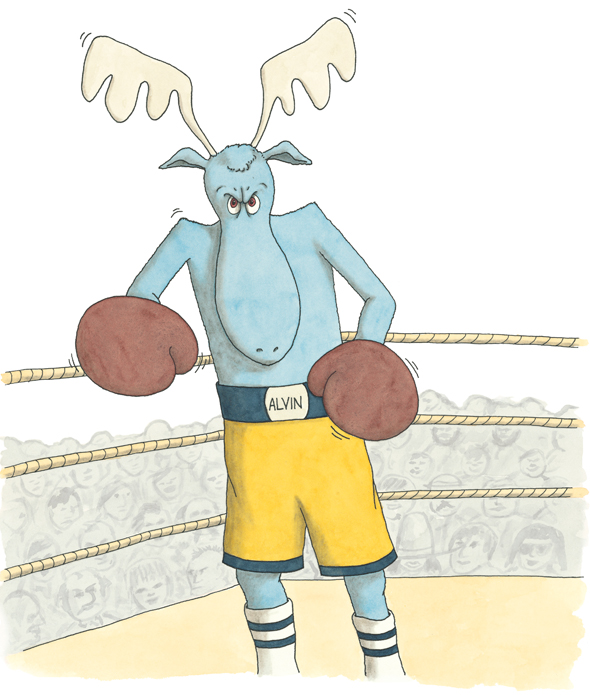 The moose his name was Alvin A heavyweight boxer they say Who knocked out - photo 8