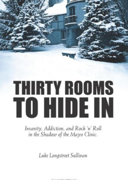 Luke Longstreet Sullivan Thirty Rooms To Hide In: Insanity, Addiction, and Rock n Roll in the Shadow of the Mayo Clinic