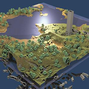 The entire world of Minecraft consists entirely of three-dimensional blocks - photo 2