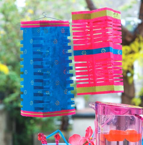 These brightly coloured lanterns make wonderful party decorations and as they - photo 3