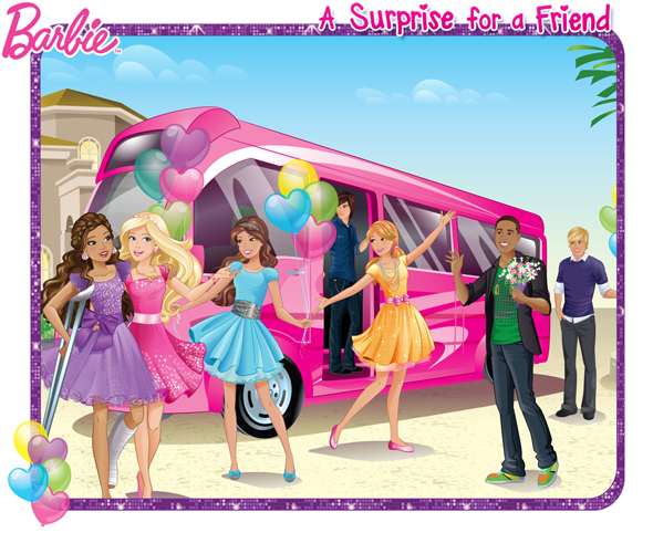 Its a big pink busfilled with all her friends Barbie helps Nikki into a - photo 15