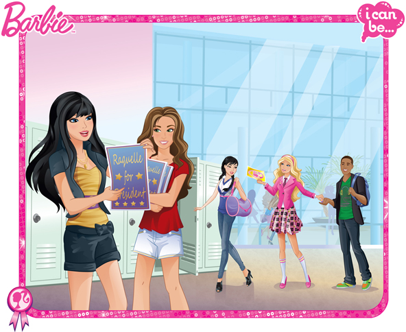 Each student can vote for Barbie or Raquelle The girl with more votes - photo 6