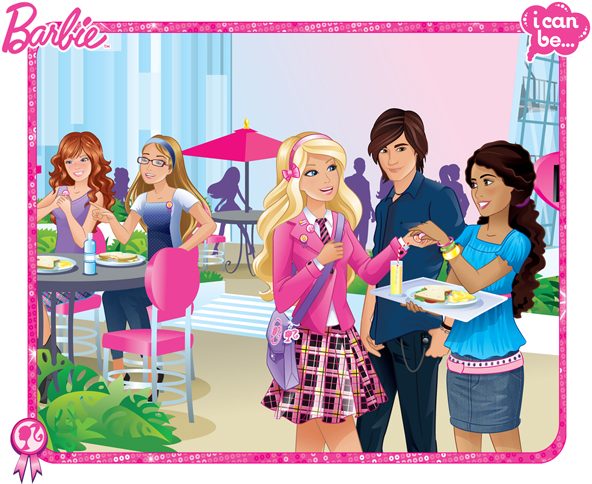 Barbie meets many students She talks to them about healthy lunches - photo 12