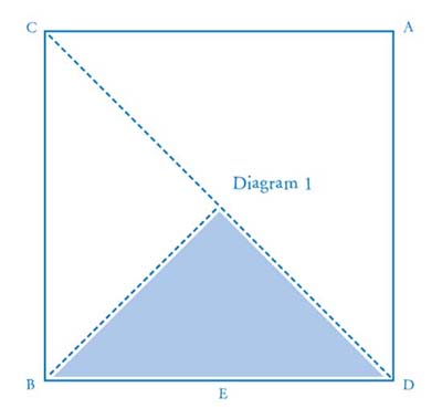 Diagram 2 Fold the bottom left corner partially to the right so that the - photo 2