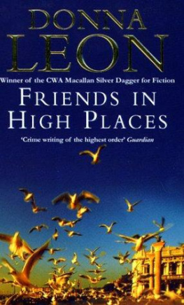 Donna Leon Friends in High Places (Commissario Brunetti 9)