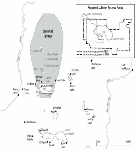 CHAPTER 3 Map depicting the contested territory claimed by the Lubicon Lake - photo 7