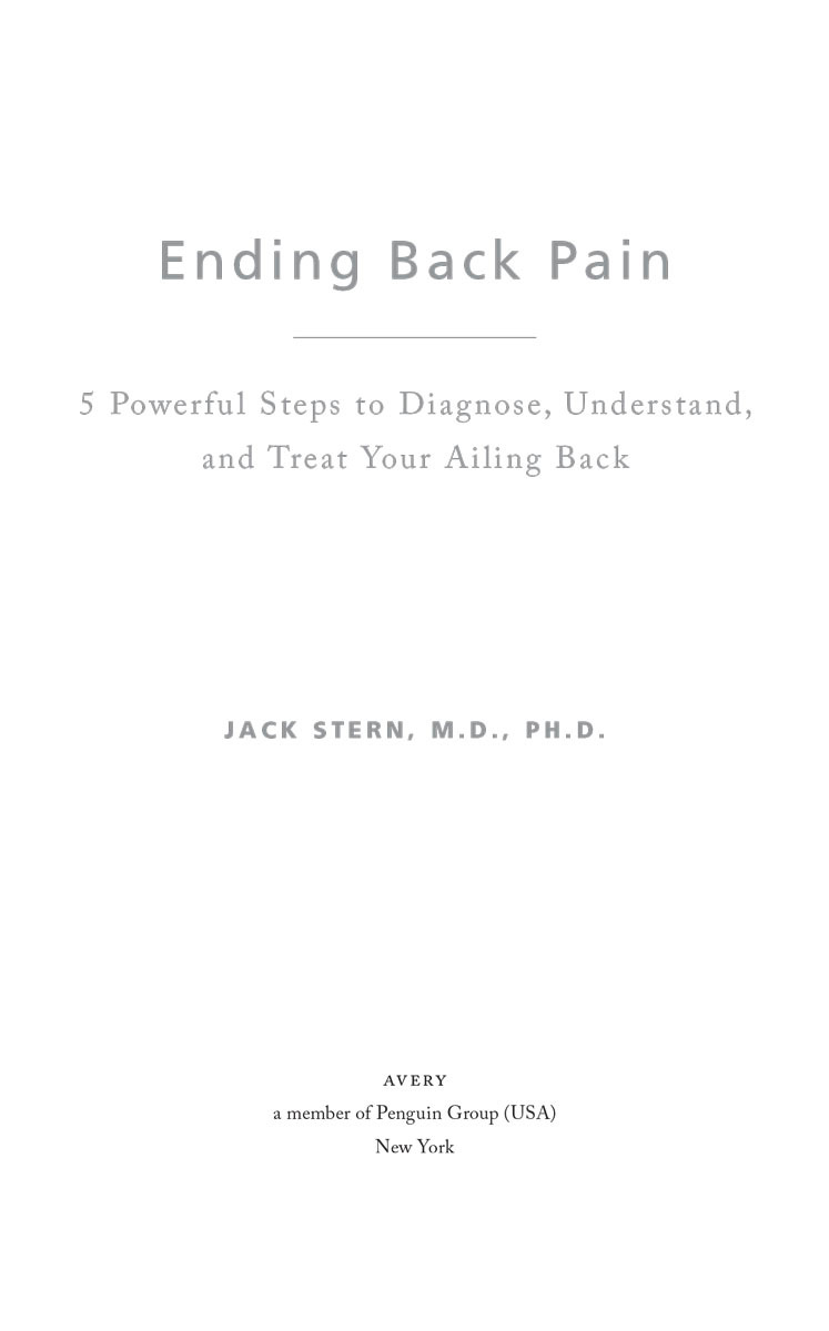 Ending Back Pain 5 Powerful Steps to Diagnose Understand and Treat Your Ailing Back - image 2