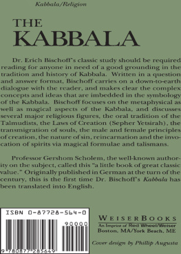 Erich Bischoff Kabbala: An Introduction to Jewish Mysticism and Its Secret Doctrine