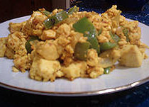 Preparation Cutthe tofu into one inch cubes and then crumble a bit Saut the - photo 2