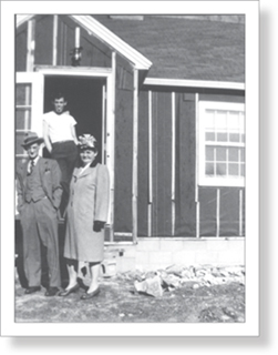 Dad in the doorway of the first house he ever built very maturely sticking out - photo 4